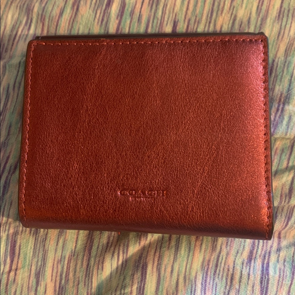 Coach Women's Purple, Black, and Brown Leather Wallet retired tabby 49 - Picture 4 of 8